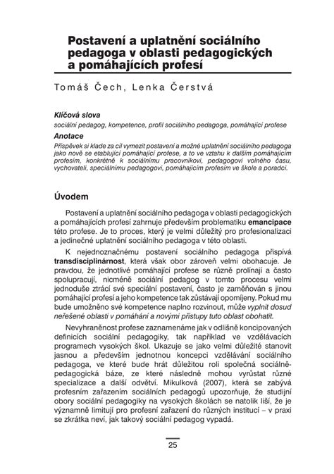 Oblasti uplatnění sociálního pedagoga