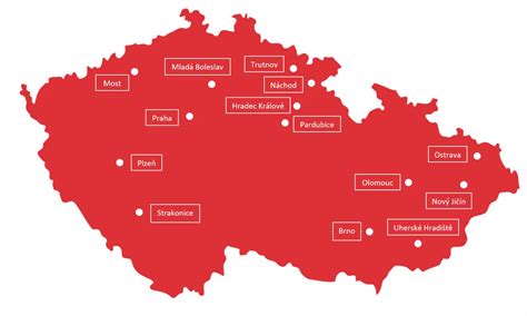 Mapa poboček AMBIS VŠ