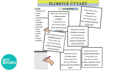 Ilustrace různých slohových útvarů