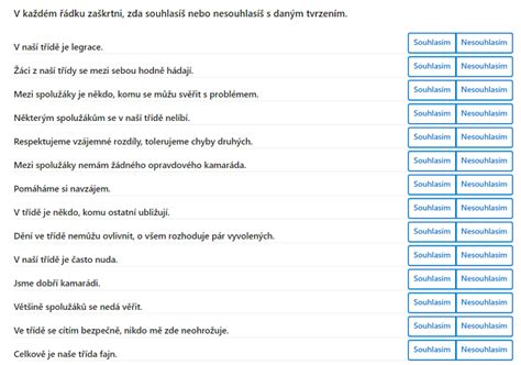 Sociometrie ve třídě