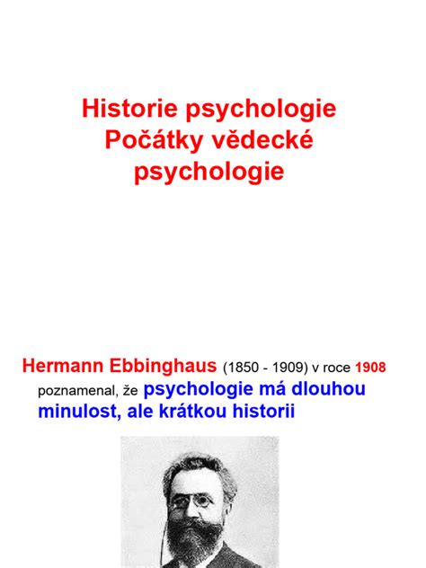 Historie školní psychologie