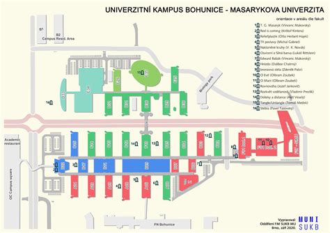 Mapa Ostravy s vyznačením univerzitního kampusu