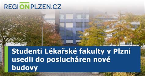 Mapa kampusu Lékařské fakulty v Plzni