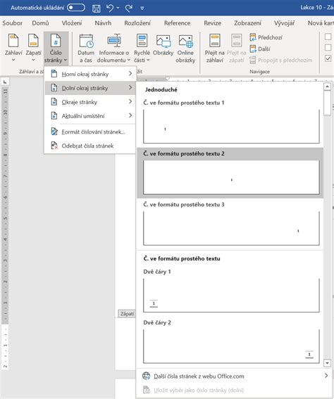 Ukázka vkládání titulků v MS Word