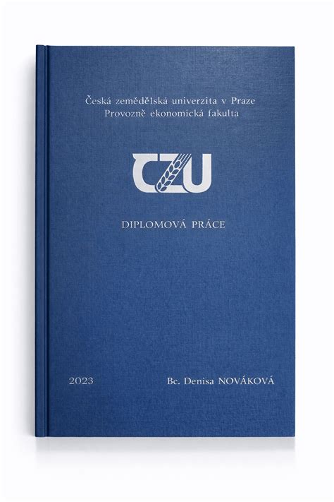 Ukázky různých typů vazeb diplomových prací
