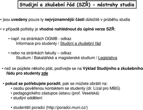 Ilustrace studijního řádu