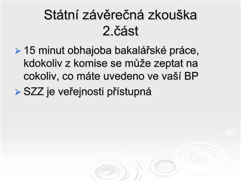 Státní závěrečná zkouška