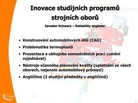 Informativní schéma studijních programů