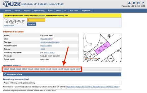 ukázka mapy z katastru nemovitostí