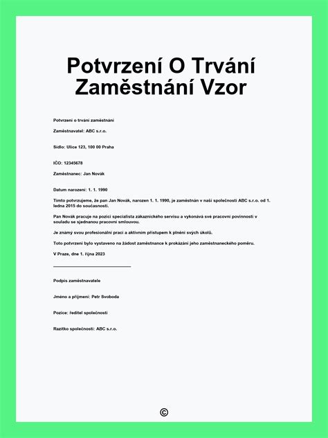 Ilustrace lékařského potvrzení