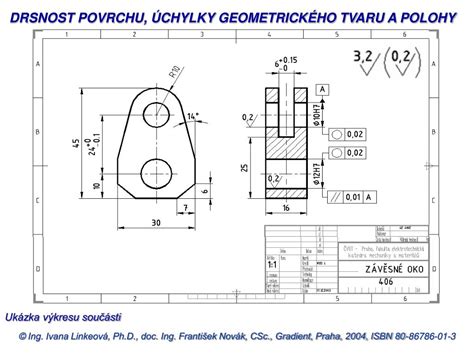 Ukázka různých měřítek na technickém výkresu