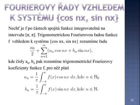 grafické znázornění Fourierovy řady