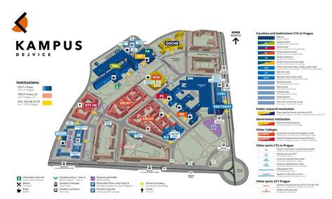 Mapa Kampusu ČVUT Dejvice