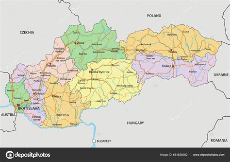 Mapa s vyznačenými Olomoucí a Bratislavou