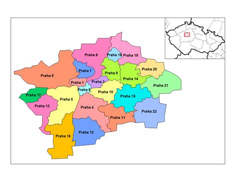 mapa Prahy 13