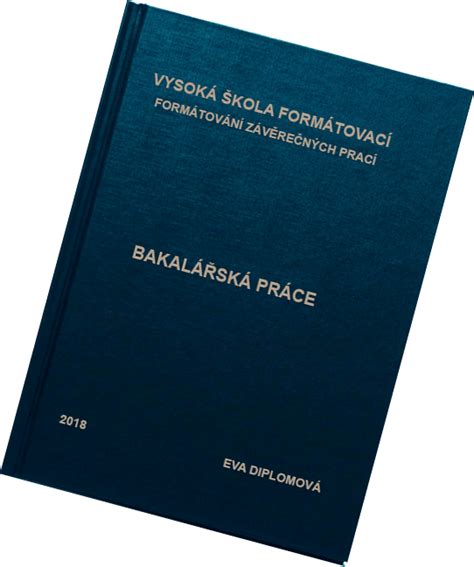 Příprava dokumentu pro tisk bakalářské práce
