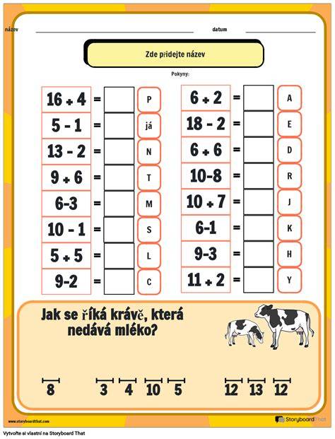 Dítě pracující s matematickými kartičkami