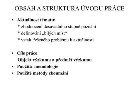 Struktura vědecké práce