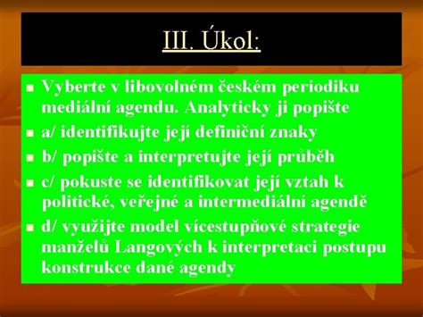 Vliv médií na politickou komunikaci