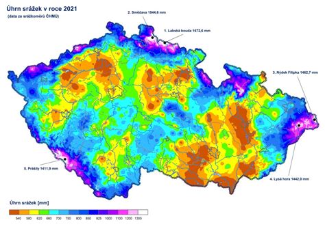 Mapa srážek v Indii během monzunu