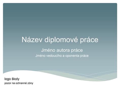 návrh obálky diplomové práce