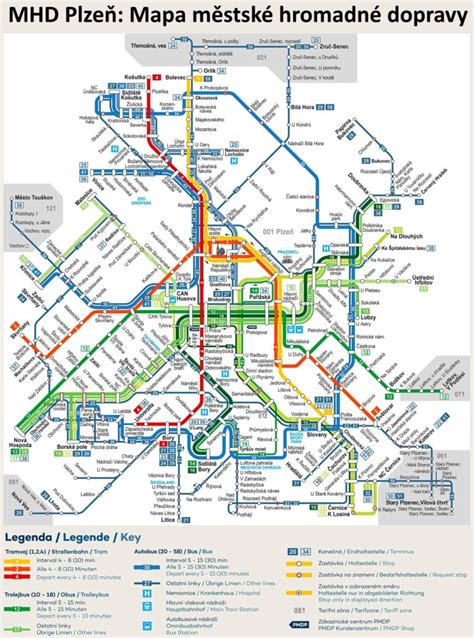 Mapa měst s MHD akceptující ISIC