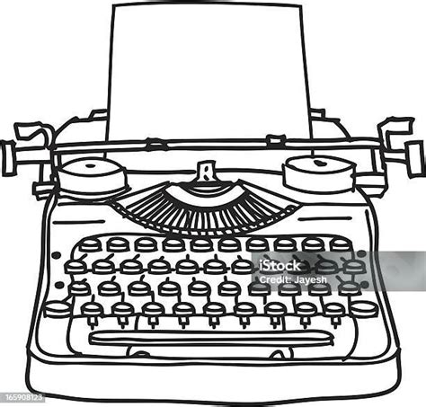 Ilustrace psacího stroje