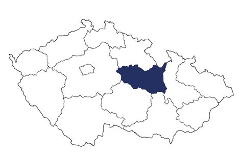 Mapa s vyznačením Univerzity Pardubice