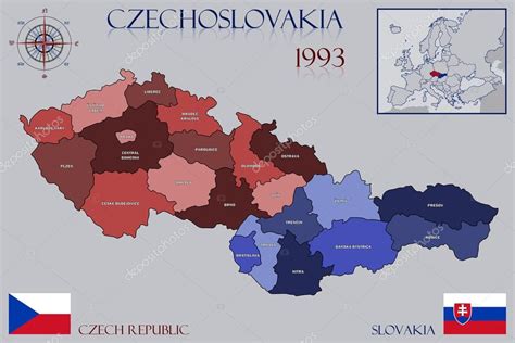 Mapa Československa