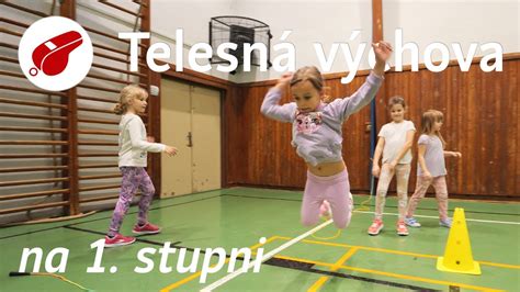 děti při hodině tělesné výchovy