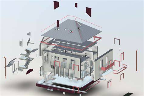 Vizualizace BIM modelu budovy