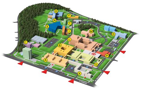 Mapa kampusu UTB