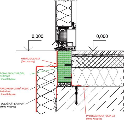 Detail rámu okna jako uměleckého prvku