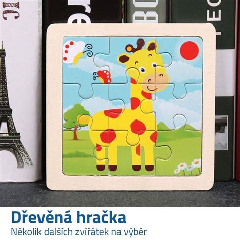 Dřevěné puzzle s ptáky pro děti