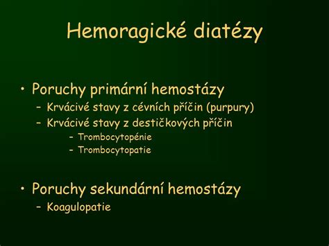 Schéma primární hemostázy