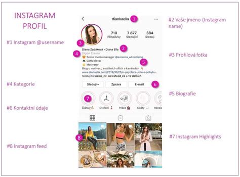 Profil univerzitní ombudsmanky na Instagramu