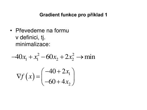 Gradient funkce a tečná rovina