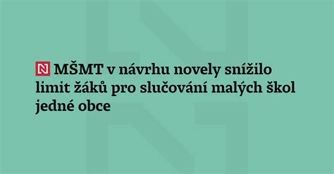 schéma slučování škol