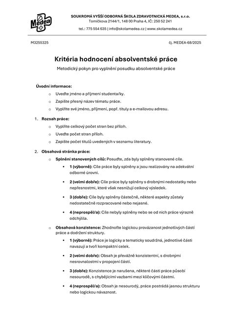 Role vedoucího a oponenta