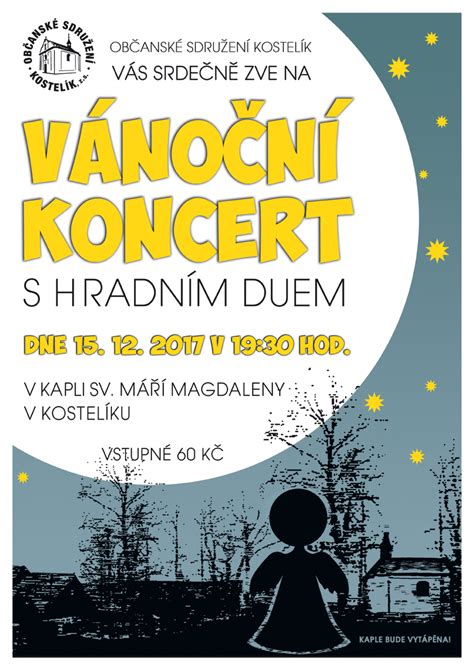 Plakát informující o koncertu