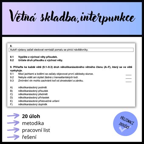Přehled základních pravidel interpunkce