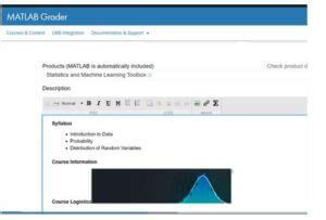 Ukázka rozhraní MATLAB Grader v Moodle