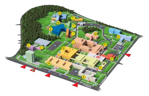 Mapa Ostravské univerzity