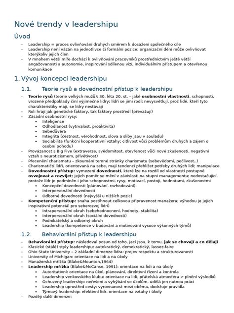 Teorie leadershipu