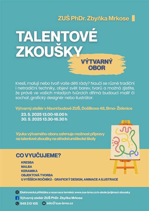 Příprava studentů na talentové zkoušky