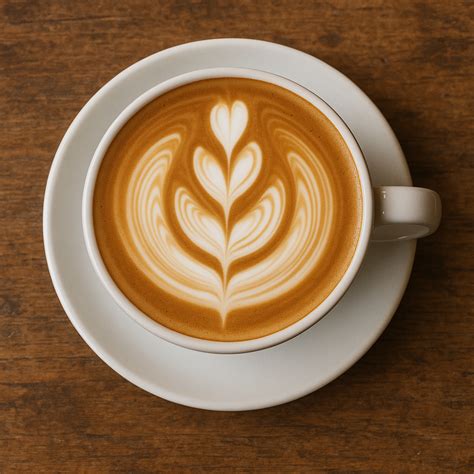 Šálek kávy s latte art