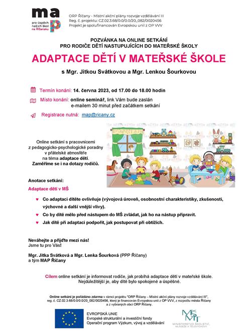 Ilustrace integrace dětí v mateřské škole