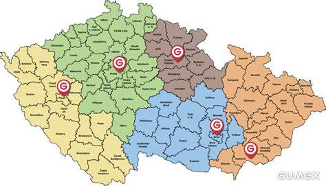 Mapa průmyslových regionů