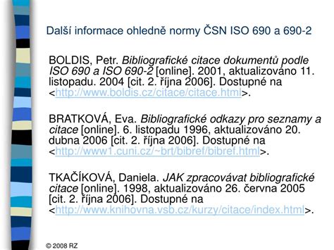 Příklady citací podle ISO690